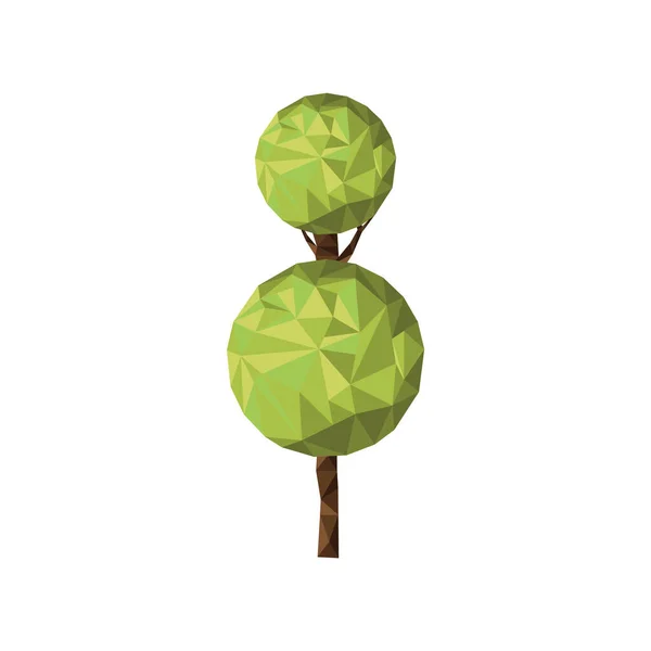 Zielone Drzewo Liśćmi Ilustracja Wektora — Wektor stockowy