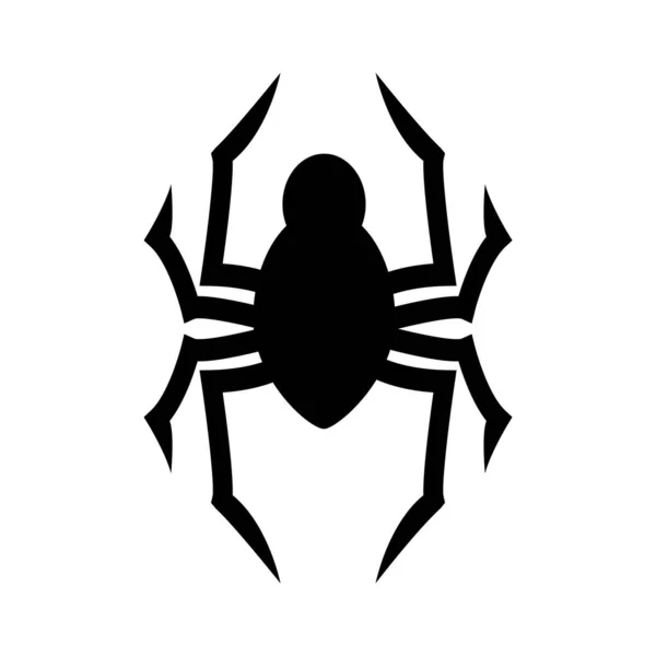 Icono Araña Ilustración Del Vector Fondo Blanco — Archivo Imágenes Vectoriales