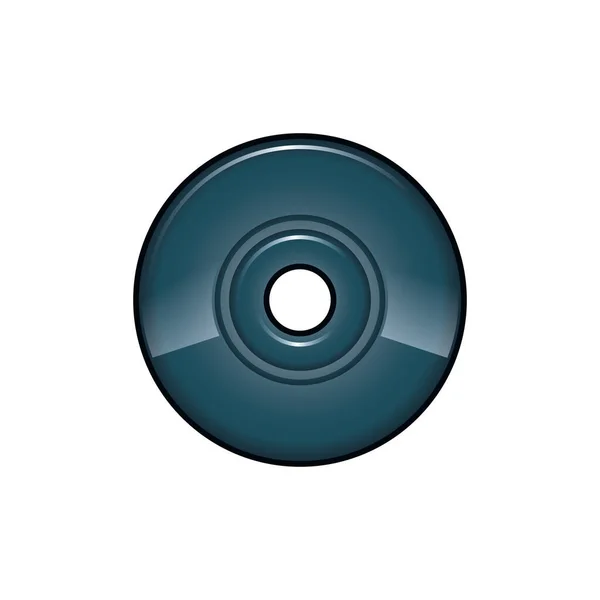 Symbol Zur Illustration Von Compact Disc Vektor — Stockvektor