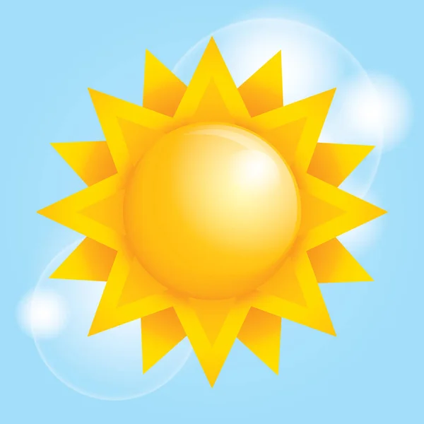 Sun Summer Icon — Stock Vector