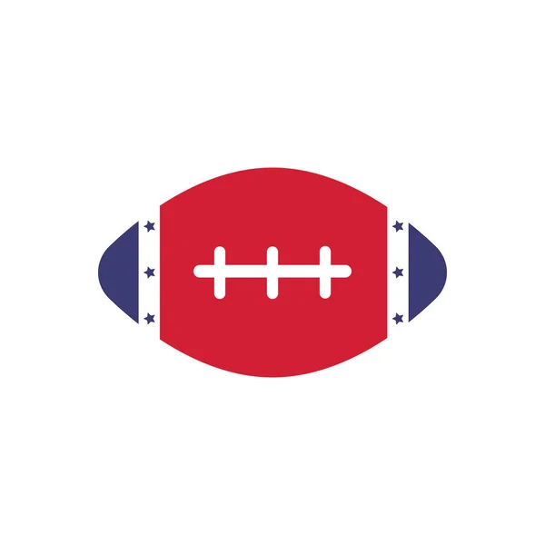 American Football Icon Colorful Vector Illustration — Stock Vector