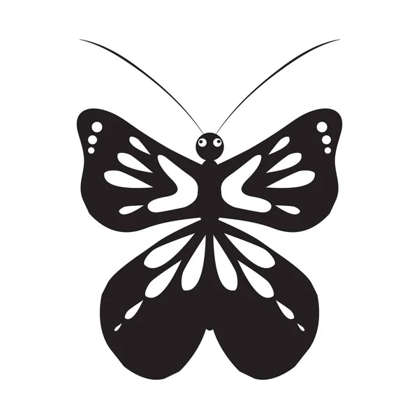 蝴蝶扁平图标 矢量插图 — 图库矢量图片