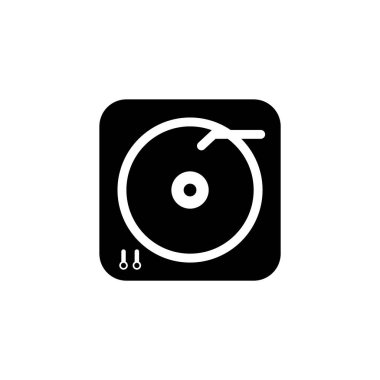 Vinil simgesinin vektör illüstrasyonu