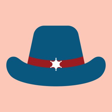  şapka düz simge, vektör illüstrasyonu