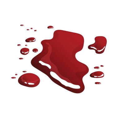 Kan yassı simgesi, vektör illüstrasyonu