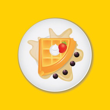 Kahvaltıda reçel ve sütle ilgili vektör çizimi