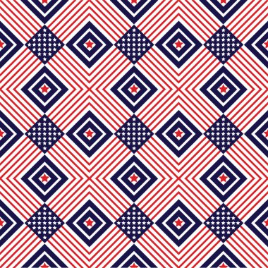 Geometrik şekilli kusursuz desen. vektör illüstrasyonu