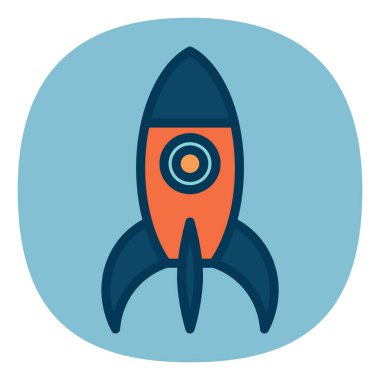 çizgi film uygulama simgesi, vektör illüstrasyonu