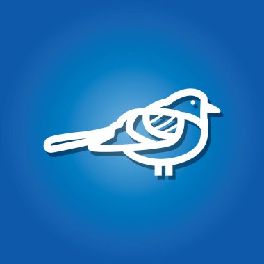 Uçan bir kuşun vektör çizimi