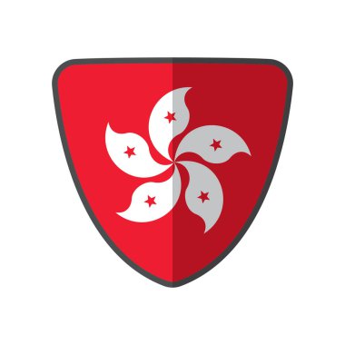 Abanya bayrağı taşıyan vektör kalkanı