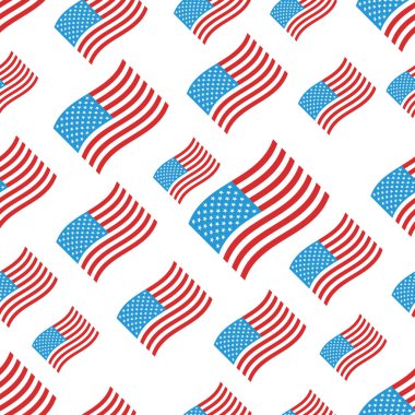 Amerikan bayraklarıyla kusursuz desen