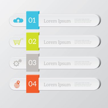 İş bilgileri - grafik, vektör illüstrasyonu