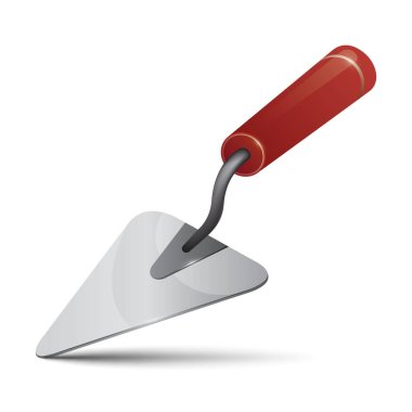 vector illustration of a trowel clipart