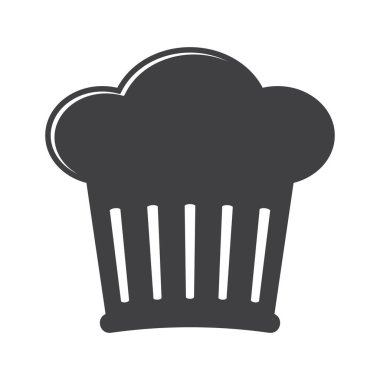 Şef simgesi, vektör illüstrasyonu