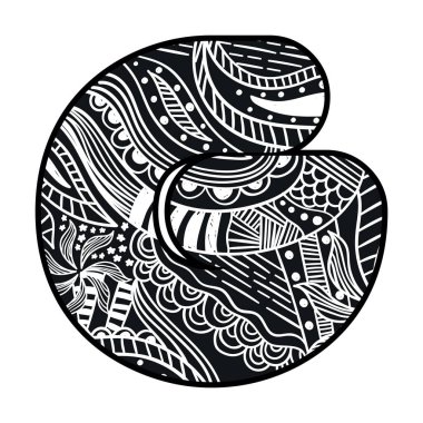 G harfi, vektör illüstrasyonu