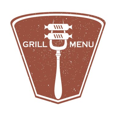 Klasik berber dükkanı logosu tasarım şablonu. vektör illüstrasyonu