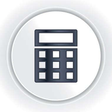 bir hesap makinesi, vektör illüstrasyonu