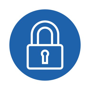 kilit, biçimlendirilmiş vektör illüstrasyonu