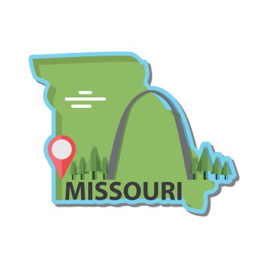 harita simgesinin vektör illüstrasyonu