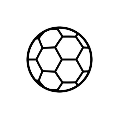 Futbol topu ikonu. vektör illüstrasyonu