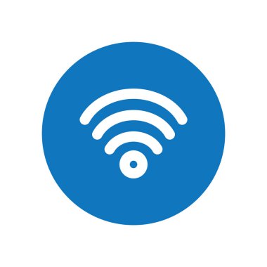 Kablosuz ağ ikonu, vektör illüstrasyonu. düz tasarım biçimi