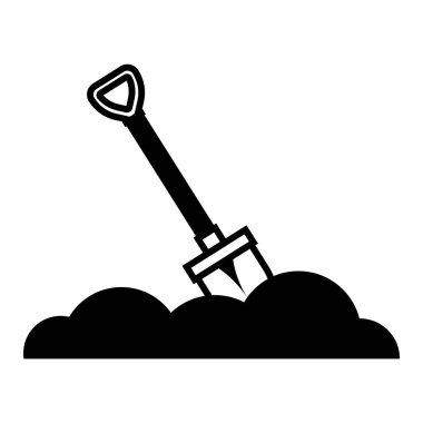 Bir vincin siyah beyaz simgesinin vektör çizimi