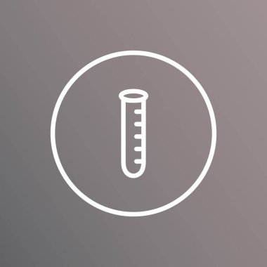 Test tüpü biçimlendirilmiş vektör çizimi