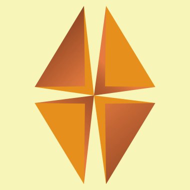 soyut simge, renkli vektör illüstrasyonu