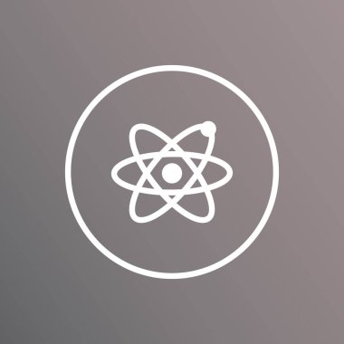 Atomik yapı biçimlendirilmiş vektör çizimi
