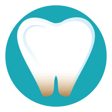 Hassas diş düzlüğü simgesi, vektör illüstrasyonu