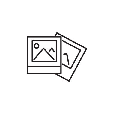 Anlık fotoğraflar biçimlendirilmiş vektör illüstrasyonu