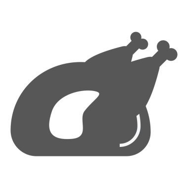 Tavuk simgesinin vektör illüstrasyonu