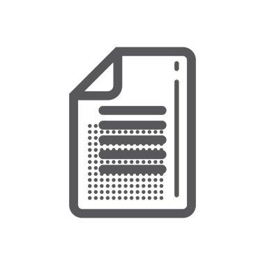 belge simgesi vektör illüstrasyonu