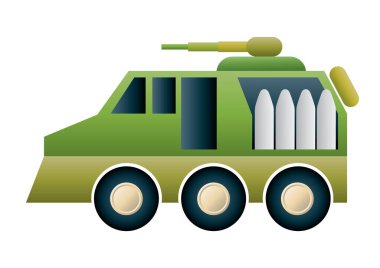 Bir kamyonun vektör çizimi