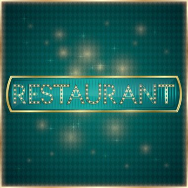 Bir neon işaretinin vektör illüstrasyonu