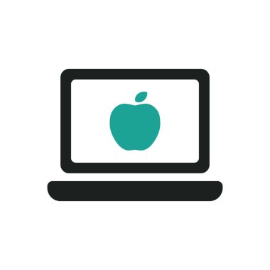 Dizüstü bilgisayar biçimlendirilmiş vektör çizimi