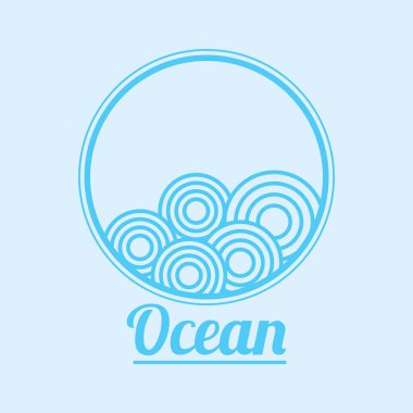 soyut mavi vektör logo tasarım şablonu ile spa merkezi