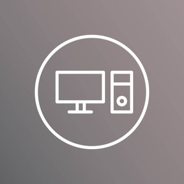 Bilgisayar sistemi biçimlendirilmiş vektör illüstrasyonu