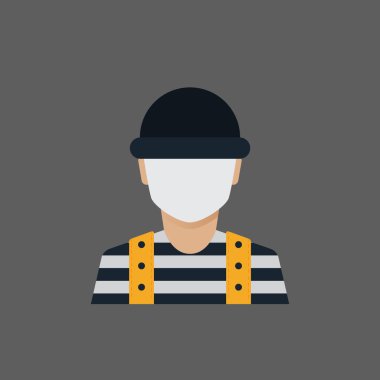 Düz tarzda bir adamın vektör illüstrasyonu.