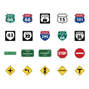 Farklı arabaların vektör çizimi