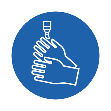 Tırnak cilası, stilize vektör çizimi