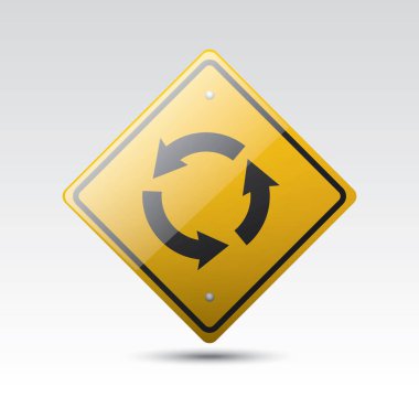 Trafik işaretli yol işareti