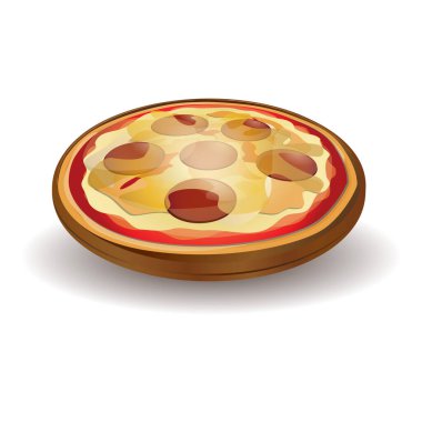 Peynirli ve domatesli pizza.