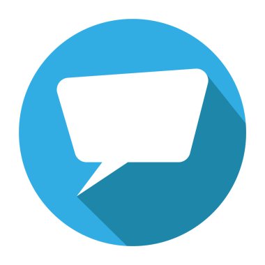 konuşma balonu simgesi, vektör illüstrasyonu