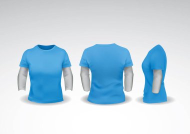 Tişört şablonunun vektör illüstrasyonu