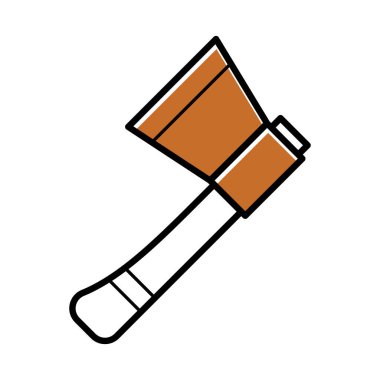 Axe biçimlendirilmiş vektör illüstrasyonu