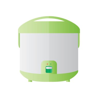 Pirinç fırını düz simgesi, vektör illüstrasyonu