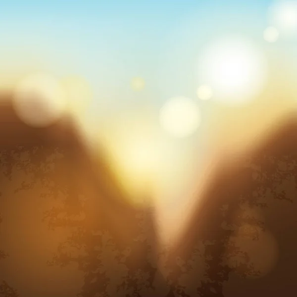 Fond Abstrait Avec Coucher Soleil — Image vectorielle