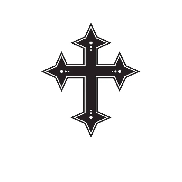 Хрест Дизайн Векторні Ілюстрації Значок — стоковий вектор