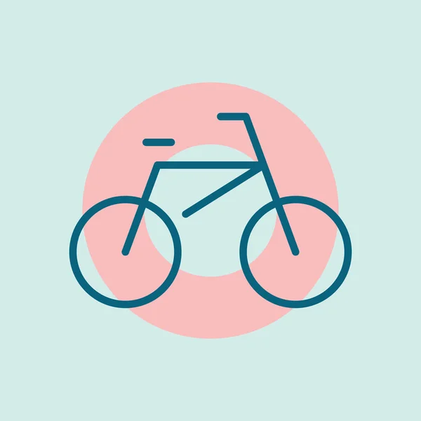 Illustration Vectorielle Stylisée Vélo — Image vectorielle